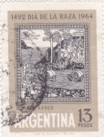 Stamps Argentina -  DIA DE LA RAZA 