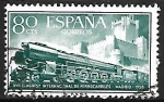 Sellos de Europa - Espa�a -  Congreso Internacional de trenes - Castillos