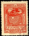 Stamps Bolivia -  24 octubre 1950. Día de las Naciones Unidas.