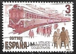 Stamps Spain -  Utilice Transportes Colectivos - Tren Eléctrico 