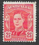 Stamps : Oceania : Australia :  194 - Rey Jorge VI