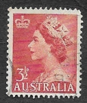 Stamps Australia -  258 - Reina Isabel II