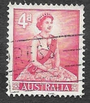 Stamps Australia -  318 - Reina Isabel II
