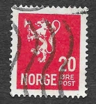 Sellos de Europa - Noruega -  119 - León Rampante