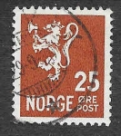 Sellos de Europa - Noruega -  121 - León Rampante