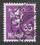 Stamps Norway -  124 - León Rampante
