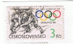 Stamps : Europe : Czechoslovakia :  XIV Olimpijske Hry  SARAJEVO  84