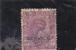 Sellos de Asia - India -  REY GEORGE V -SERVICE