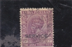 Stamps : Asia : India :  REY GEORGE V -SERVICE