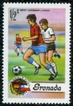 Sellos de America - Granada -  Futbol