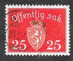 Stamps : Europe : Norway :  O38A - Escudo de Armas 