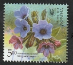 Stamps Ukraine -  1372 - Planta medicinal, Pulmonaria obscura Dumort