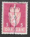 Stamps : Europe : Norway :  O82 - Escudo de Armas de Noruega