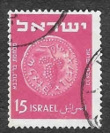 Stamps Israel -  20 - Medio Siclo de Bronce