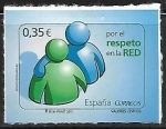 Stamps Spain -  Valores Civiles - por el respeto en la Red