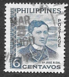 Sellos de Asia - Filipinas -  813 - José Rizal