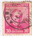 Stamps Chile -  Jose Joaquín Pérez