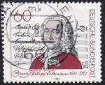 Stamps Germany -  Georg Philipp Telemann