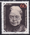 Stamps Germany -  Marie von Ebner-Eschenbach