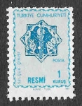 Stamps Turkey -  O107 - XII Centenario del Azulejo Seljuk