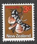 Sellos de Oceania - Nueva Zelanda -  442 - Polilla Liquen Pintada