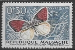 Stamps : Africa : Madagascar :  mariposas