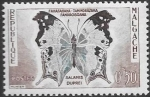Stamps : Africa : Madagascar :  mariposas