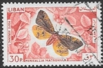 Stamps : Asia : Lebanon :  mariposas