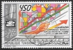 Stamps Tunisia -  conferencia derechos del hombre