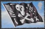 Sellos de Europa - Reino Unido -  bandera pirata
