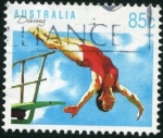 Stamps : Oceania : Australia :  Salto trampolin