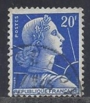 Stamps : Europe : France :  1957 - Marianne de Muller, Liberty