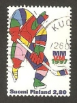 Sellos de Europa - Finlandia -  1334 - Mundial de hockey hielo