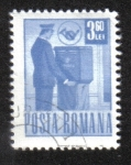 Stamps Romania -  Postal y transporte