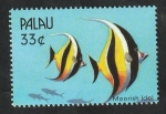 Stamps Palau -  1486 - Fauna marina del Pacifico Sur, Pez Moorish Idol