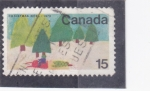 Stamps Canada -  ILUSTRACIÓN ABETOS