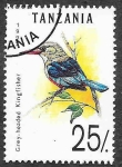 Stamps : Africa : Tanzania :  981 - Martín Pescador