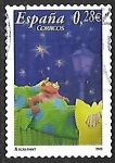 Stamps Spain -  Dibujos animados - Los Lunnis - En la cama