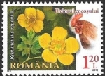Stamps : Europe : Romania :  flores