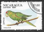 Stamps Nicaragua -  1127 - Perico Frentirrojo