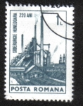 Stamps Romania -  Aniversarios culturales 1974, 220 aniversario de las obras de hierro y acero de Hunedoara