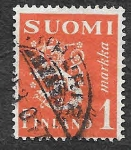 Stamps Finland -  116 - León Rampante