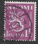 Stamps : Europe : Finland :  169 - León Rampante