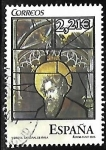 Stamps Spain -  Vidriera Catedral de Avila 