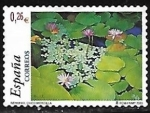 Stamps Spain -  'Water Lily' by Chico Montilla