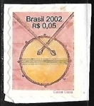 Stamps Brazil -  Instrumentos musicales - Caixa clara 