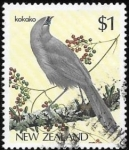 Stamps New Zealand -  aves