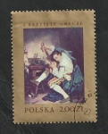 Stamps Poland -  1663 - El Guitarrista, pintura de Jean Baptiste Greuze