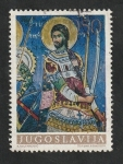 Sellos de Europa - Yugoslavia -  1216 - Fresco de la Iglesia San Nicolás