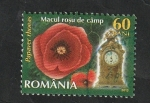 Stamps Romania -  5650 - Flores y relojes en el Museo del Reloj